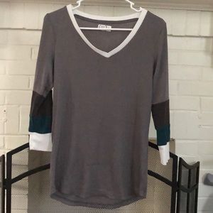 Maurices 3/4 sleeve colorblock tee